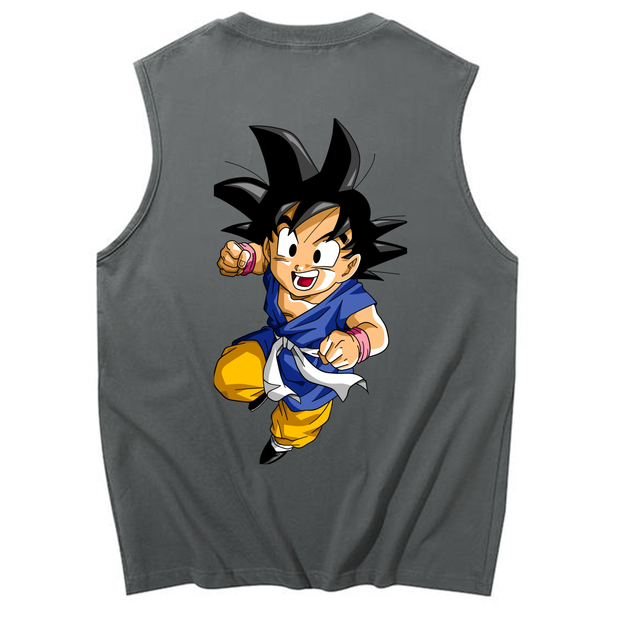 （画像用） ドラゴンボール 孫悟天 そん ごてん DRAGON BALL Son Goten コットン100％タンクトップ（背面プリント）